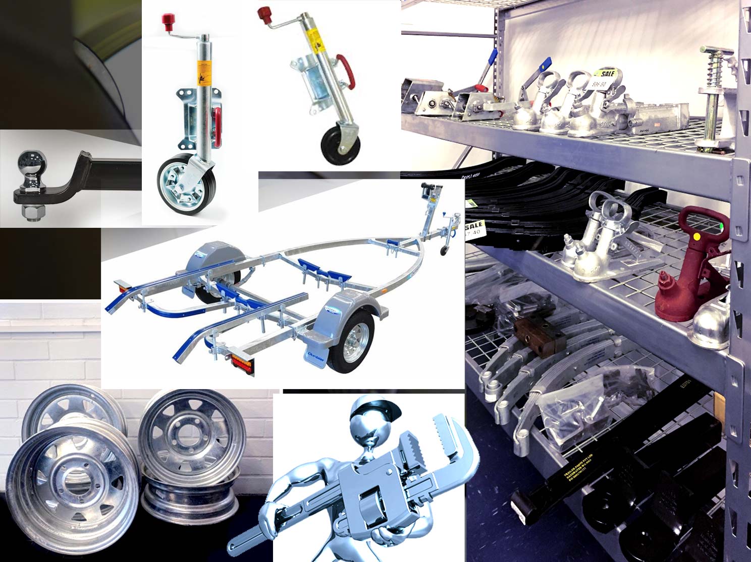 Trailer Parts, springs, axles, hubs at Peelbearings servicing Rockingham, Mandurah, Pinjarra & Peel, WA